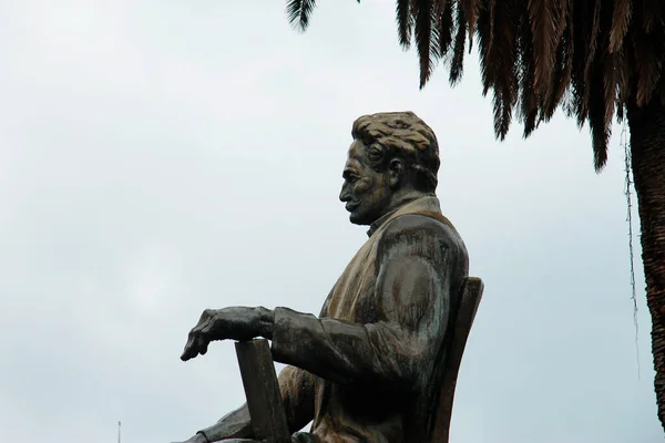 Estatua Memed Abashidze Plaza Europa Batumi Georgia Septiembre 2016 — Foto de Stock