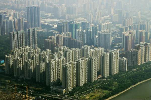 Guangzhou City Pearl River View Windows Canton Tower — Stock Photo, Image