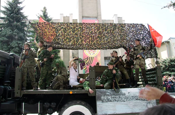 Parade Victoire 71E Anniversaire Jour Victoire Pyatigorsk Russie Mai 2016 — Photo