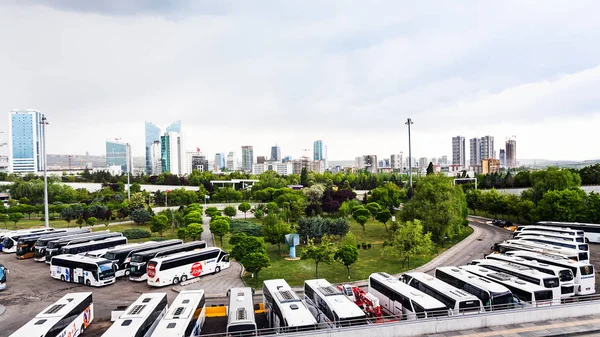 Ankara Turcja Maja 2018 Panoramiczny Widok Terminalu Autobusowego Mieście Ankara — Zdjęcie stockowe