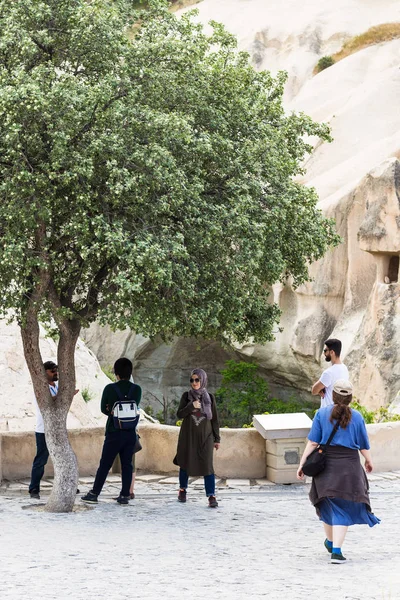 Goreme Turquia Maio 2018 Visitantes Museu Livre Goreme Capadócia Goreme — Fotografia de Stock