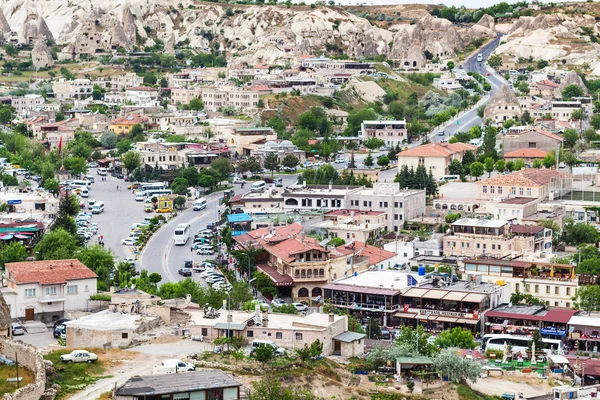 Göreme Turcja Maja 2018 Powyżej Widoku Nowoczesnej Dzielnicy Mieszkalnej Mieście — Zdjęcie stockowe