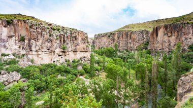 Türkiye - Aksaray Ihlara Vadisi il Kapadokya bahar panoramik seyahat