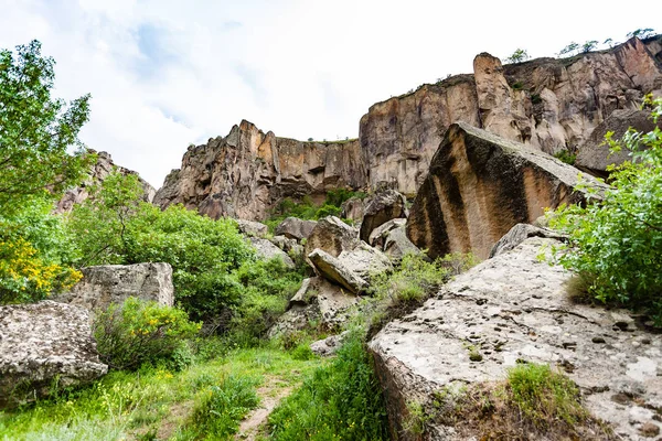 Travel Turkey Old Volcanic Rocks Gorge Ihlara Valley Aksaray Province — Stock Photo, Image