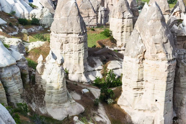 Viaje Turquía Vista Superior Las Rocas Chimenea Hadas Parque Nacional — Foto de Stock