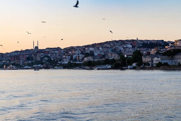 Voyage Turquie Vue Sur Vieux Quartier Istanbul Sur Baie Golden — Photo