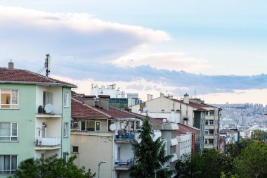 Türkiye - bahar akşam şehirde Ankara Kızılay bölgeye seyahat