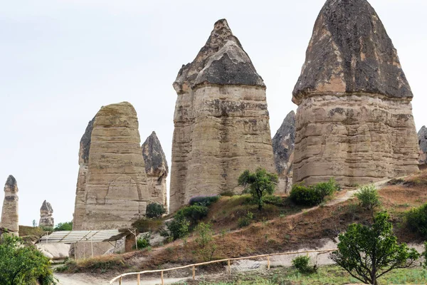 Viaje Turquía Rocas Chimenea Hadas Parque Nacional Goreme Capadocia Primavera — Foto de Stock