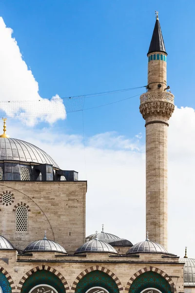 Cestování Turecka Minaret Kopule Mešity Selimiye Selim Mešita Městě Konya — Stock fotografie