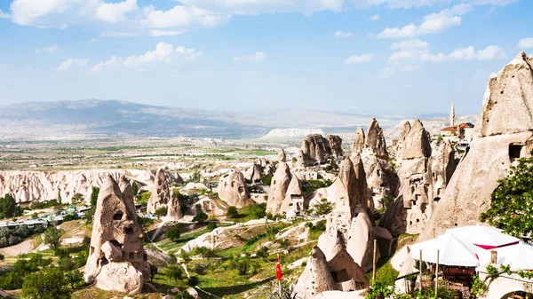 Voyage Turquie Cheminées Fées Près Château Uchisar Cappadoce Printemps — Photo