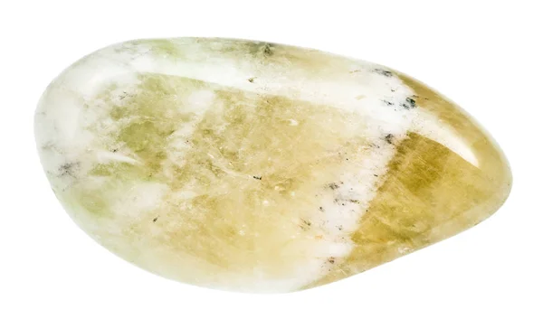 Macrodisparo Espécimen Roca Natural Prasiolita Pulida Cuarzo Verde Vermarine Piedra —  Fotos de Stock