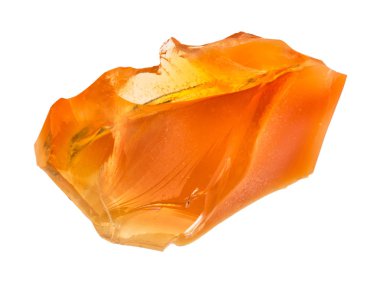 Doğal mineral - ham yangın opal mücevher Ural Dağları üzerinden beyaz backgroung izole makro çekim