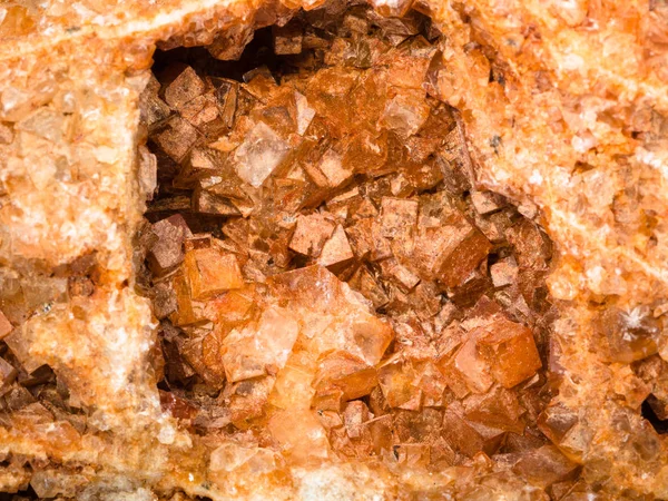 Κρύσταλλοι Βουλφενίτη Vug Κοντά Από Ουράλια Όρη — Φωτογραφία Αρχείου
