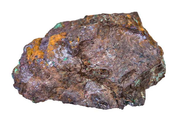 Macro Opnamen Van Natuurlijke Minerale Rood Cupriet Ijzererts Groen Malachiet — Stockfoto