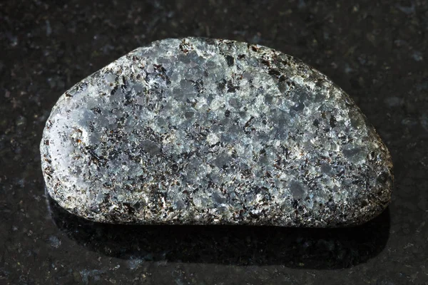 Макрос Зйомки Натуральною Кам Яною Зразка Полірованому Каменю Peridotite Флогопіта — стокове фото