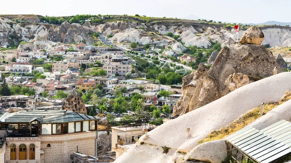 Viaggio Turchia Edifici Urbani Nella Città Goreme Cappadocia Primavera — Foto Stock