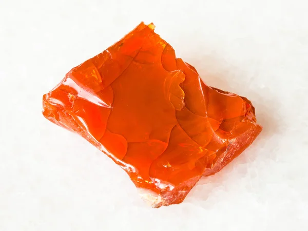 Macro Opnamen Van Natuurlijke Minerale Ruwe Fire Opal Gem Stone — Stockfoto