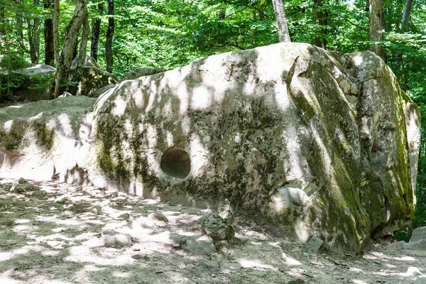 Tour Shapsugskaya Anomale Zone Gemeißelte Felsen Alten Shambala Steingrube Abinsk — Stockfoto