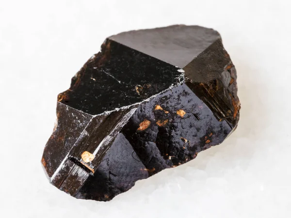 Macro Shooting Natural Rock Specimen Rough Crystal Cassiterite Tin Ore — Stock Photo, Image