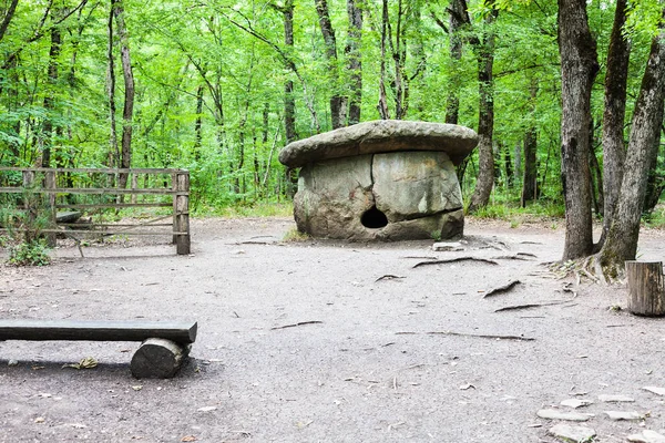 Wycieczka Shapsugskaya Nietypowe Strefy Duży Shapsugsky Dolmen Abińsk Przedgórzu Kaukazu — Zdjęcie stockowe