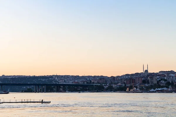 Travel Turkey View Halic Bridge Golden Horn Bridge Istanbul City — Stock Photo, Image