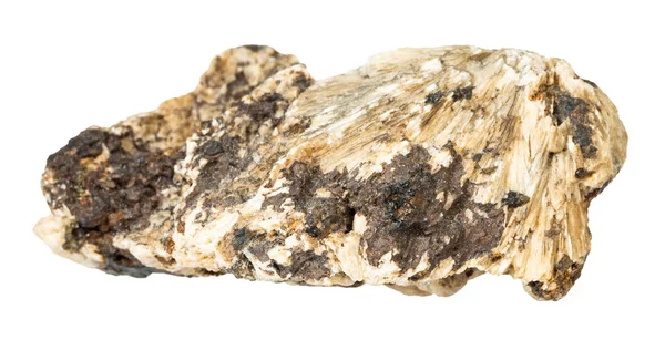 Macro Tiro Mineral Natural Pedra Perovskita Rocha Clinochlore Áspera Isolada — Fotografia de Stock