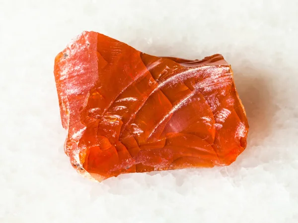 Macro Opnamen Van Natuurlijke Minerale Ruwe Fire Opal Gem Stone — Stockfoto
