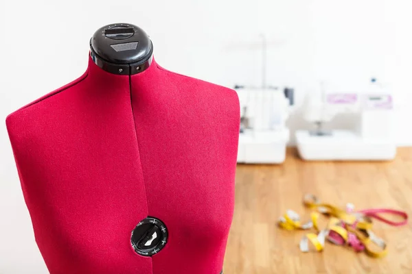 Forma Vestido Textil Taller Sastrería Con Máquinas Coser — Foto de Stock