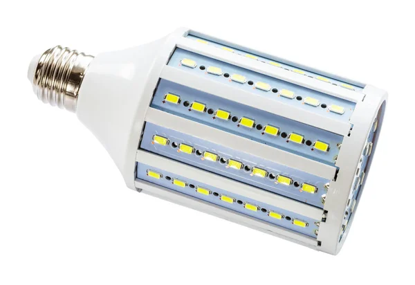 Nieuwe Led Lamp Maïs Lamp Geïsoleerd Witte Achtergrond — Stockfoto