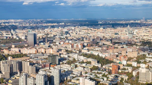 Вид Северо Восток Москвы Смотровой Площадки Вершине Башни Око Осенью — стоковое фото