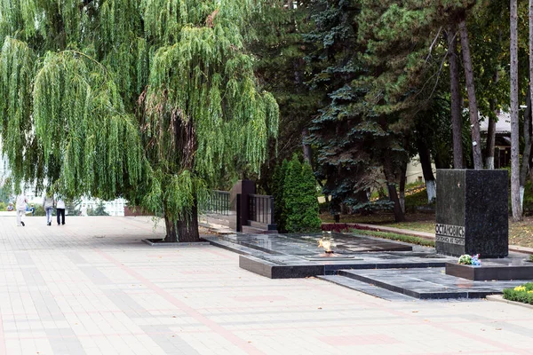 Pjatigorsk Rusko Září 2018 Věčný Plamen Parku Náměstí Lenina Pjatigorsku — Stock fotografie