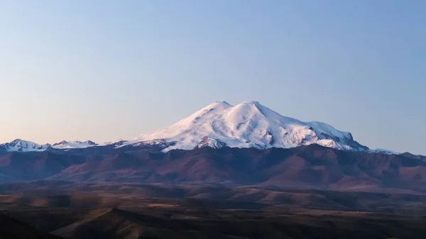 Cestování Severní Kavkaz Oblast Regionu Panoramatický Výhled Horu Elbrus Bermamyt — Stock fotografie