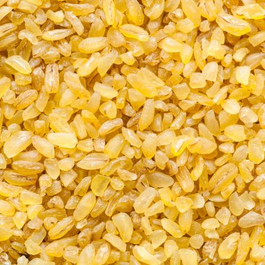 Bulgur (bulgurun) kabuğu çıkarılmış tane yakın çekim