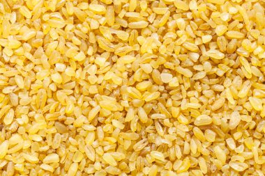 Bulgur (bulgurun) tahıl yakın çekim