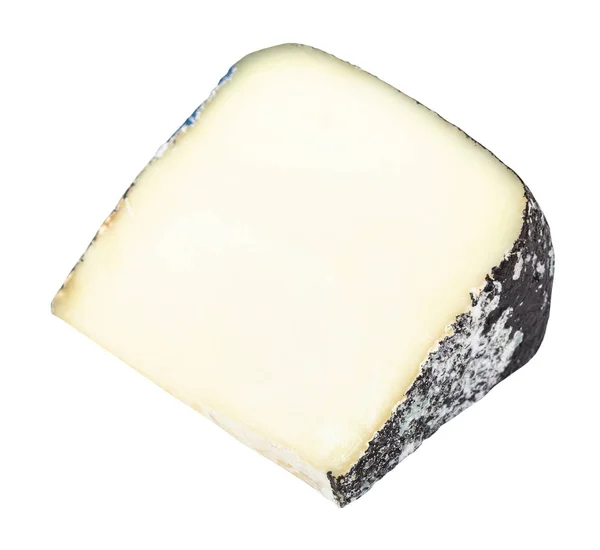 Italský ovčí sýr Perla Nera izolované na bílém — Stock fotografie