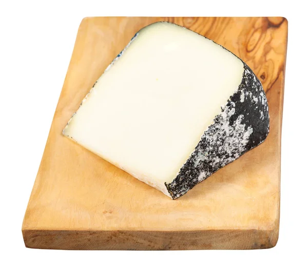 Formaggio italiano Perla Nera a bordo isolato — Foto Stock