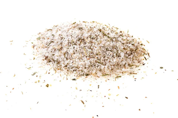 Högen av kryddat salt med kryddor — Stockfoto