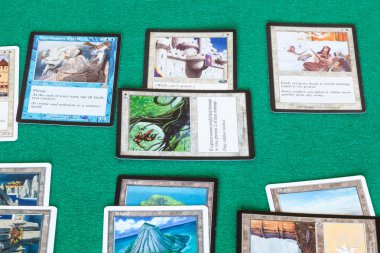 masa oyunu Magic Gathering kartları