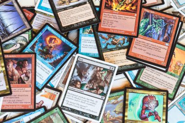 Magic Gathering masa oyunu birçok kart