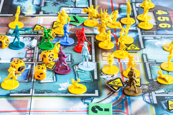 Figures of Zombicide adventure board game — Stock Photo, Image