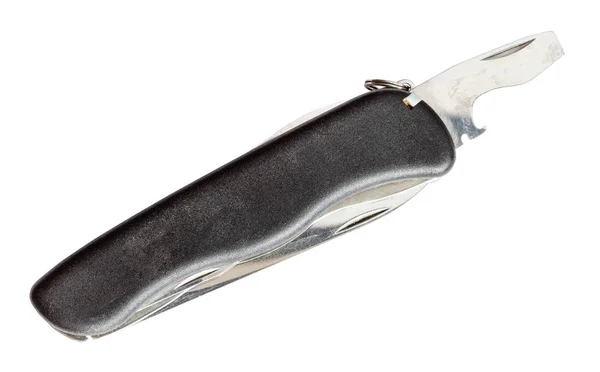 Şişe açacağı ve tornavida ile cep bıçağı — Stok fotoğraf