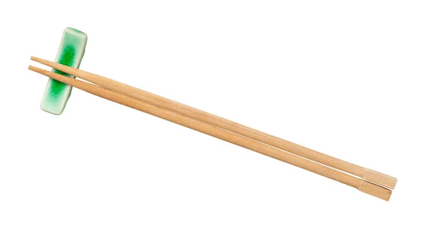 Chopstick dinlenme üzerinde kayın çubukları üst görünümü — Stok fotoğraf