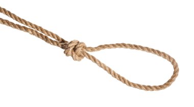 jüt halat izole bağlı boğmak snare düğüm