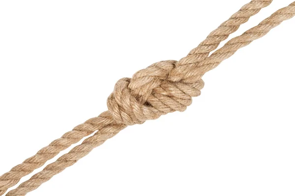 Another side of figure eight bend joining ropes — Stock Photo, Image