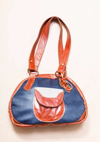 Bolso de bolos de patchwork de cuero hecho a mano — Foto de Stock