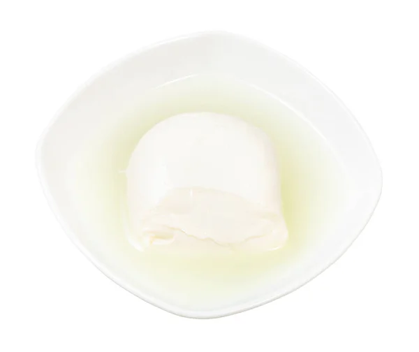 Salamura ile mozzarella İtalyan peyniri bölümü — Stok fotoğraf