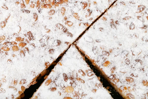 Italian Pine Nut Cake close up — Stock Photo, Image