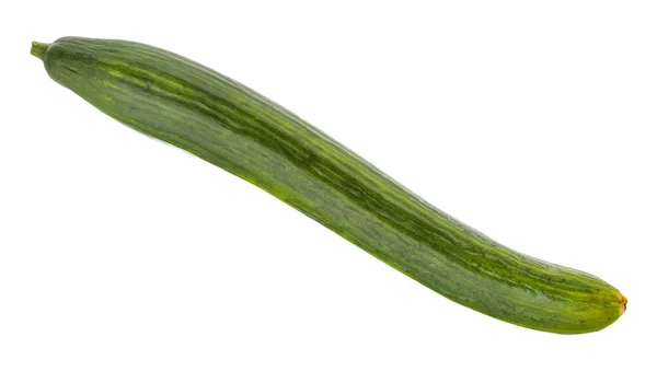 Färsk lång gurka isolerad på vit — Stockfoto