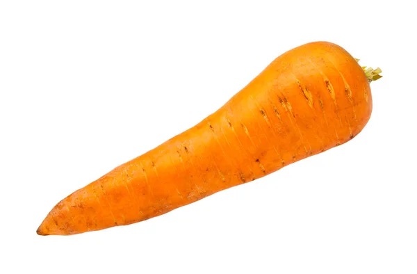 Чиста свіжа садова морква ізольована на білому — стокове фото