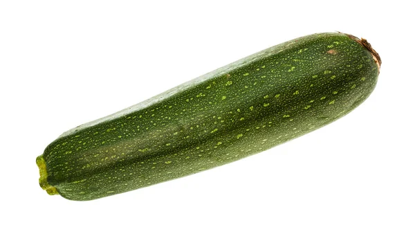 白に分離熟した緑のズッキーニ野菜 — ストック写真